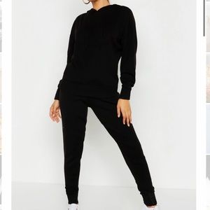 Boohoo hooded knitted set
